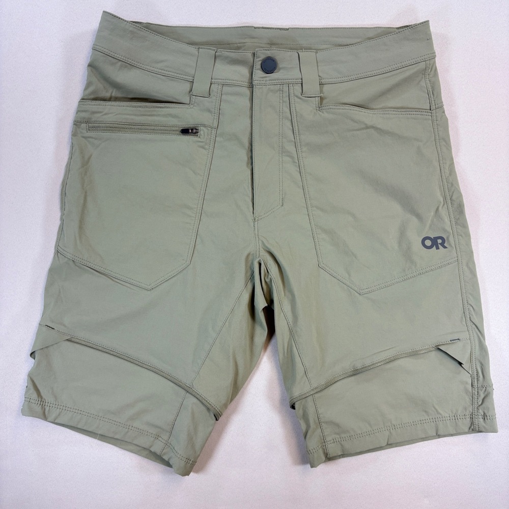 Outdoor Research Equinox Shorts Mens 30 Green Stretch Hiking Camping Outdoor
